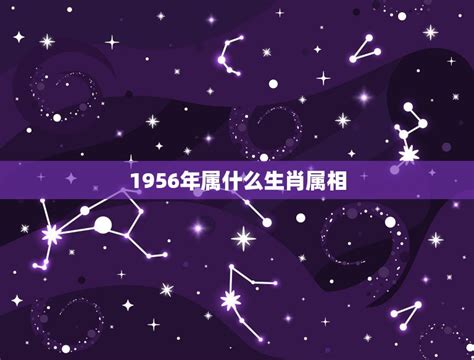 1956年属相|生肖查询：1956年属什么生肖？